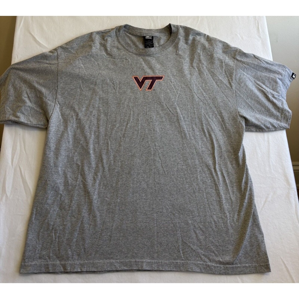 Vintage Team Starter Men's Virginia Tech Hokies Short Sleeve T-Shirt Gray Sz 2TG